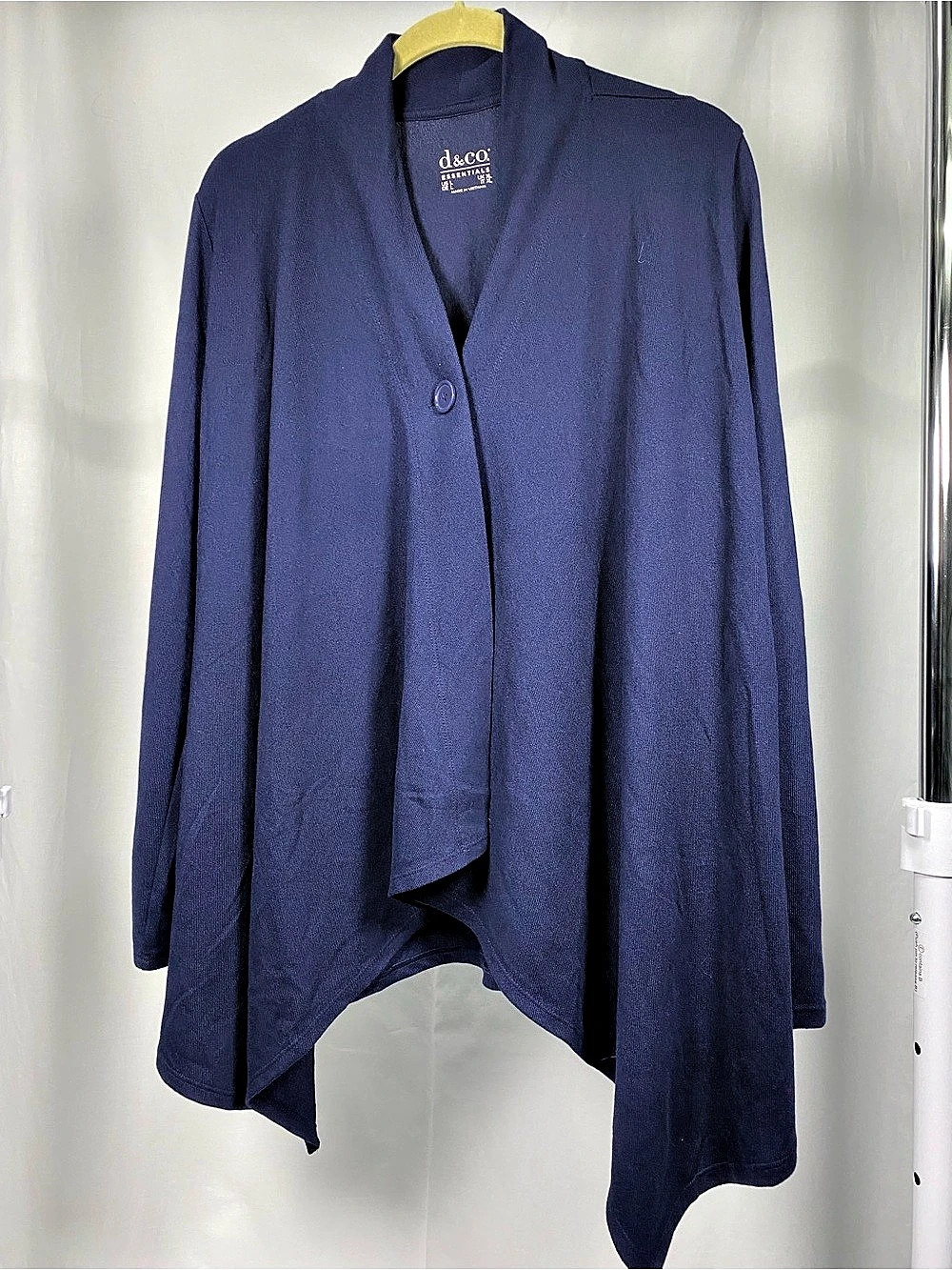 d&co. Essentials. Asymmetrical Cape in Purple Like New